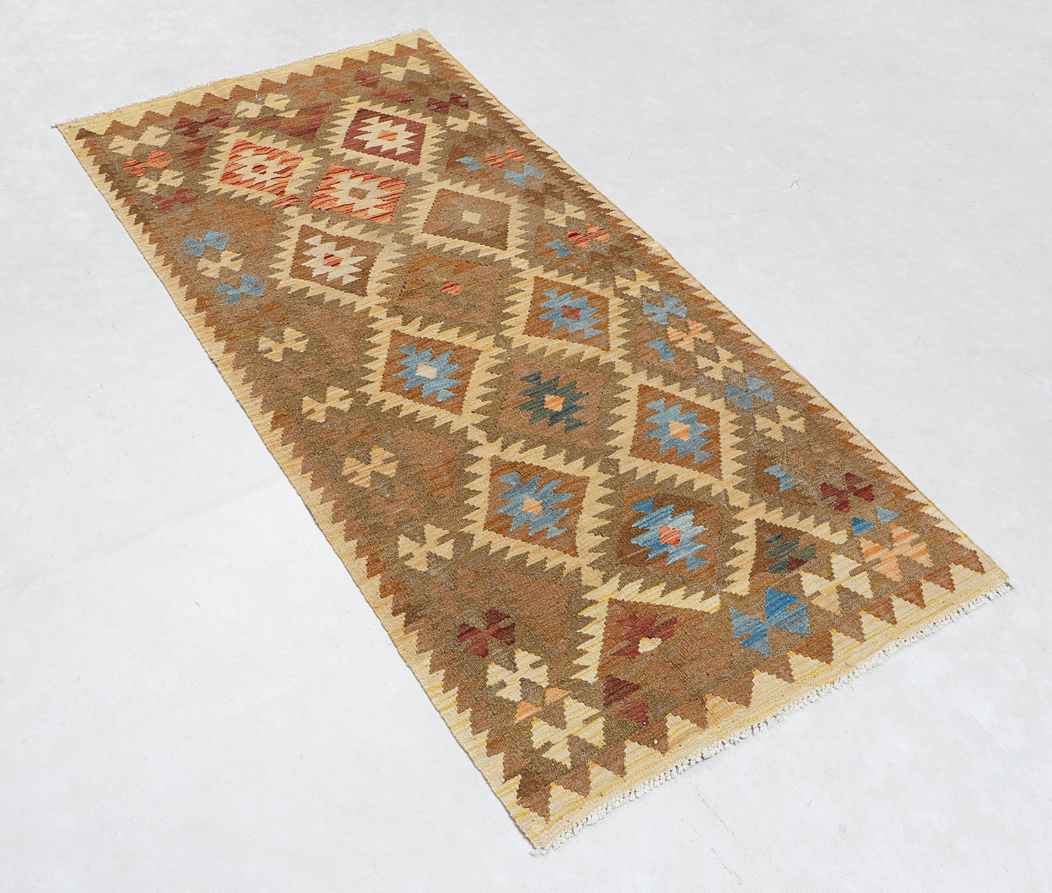 Multy Handmade Veggie Dye Kilim Rug Rectangular