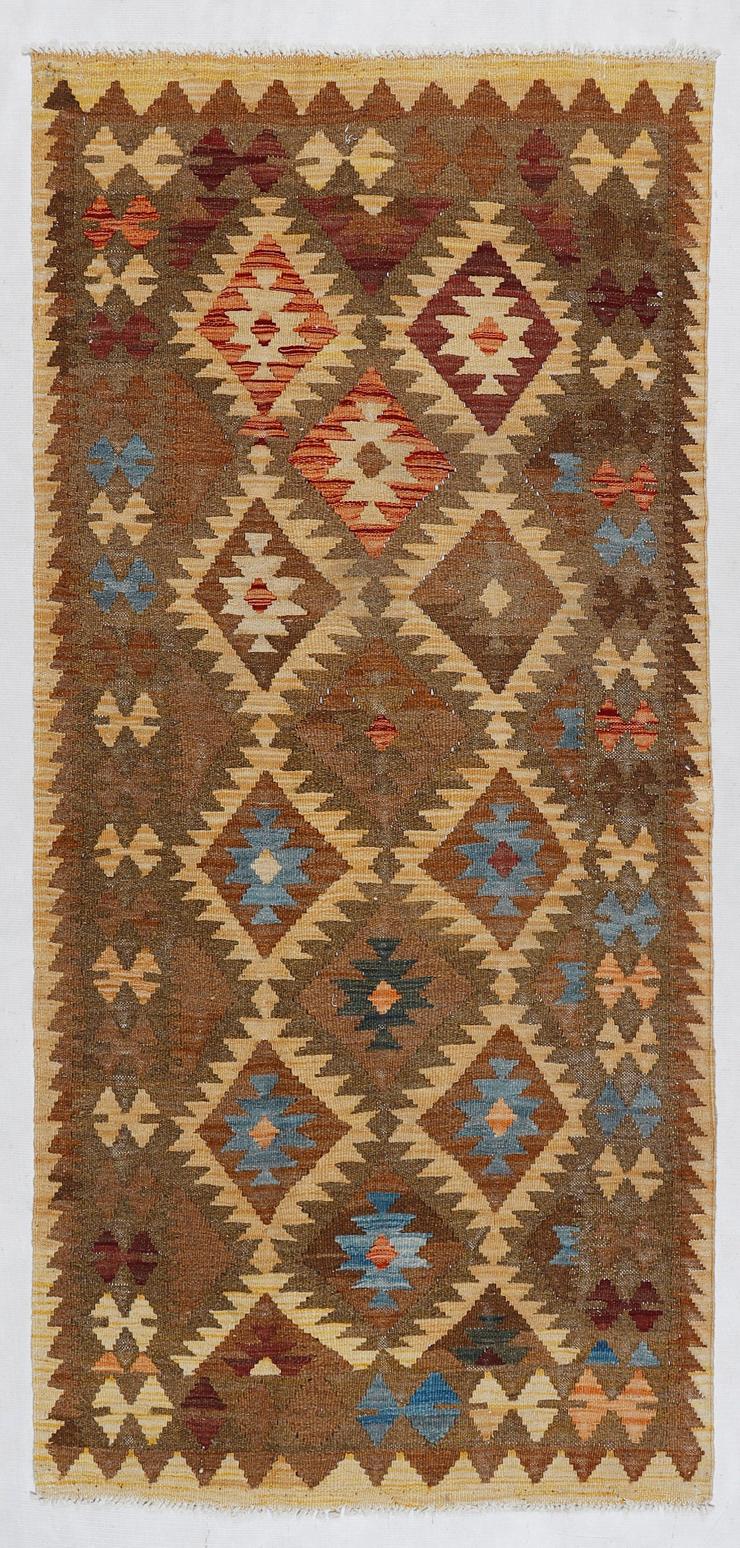 Multy Handmade Veggie Dye Kilim Rug Rectangular