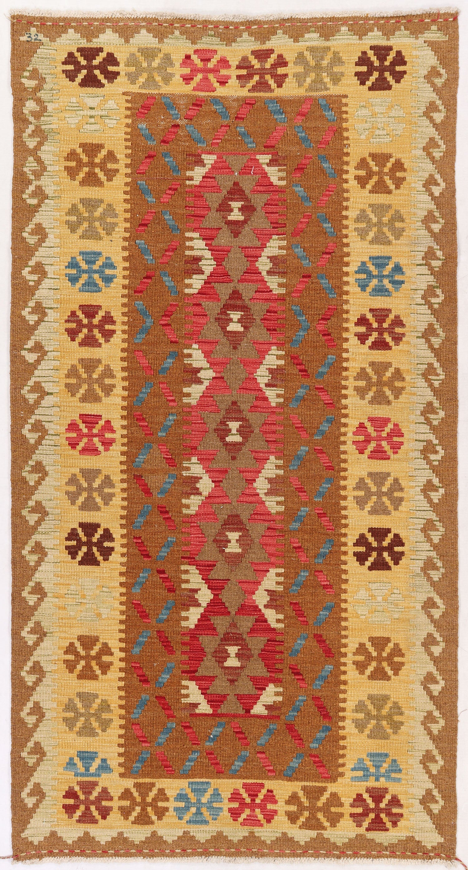 Multy Handmade Veggie Dye Kilim Rug Rectangular