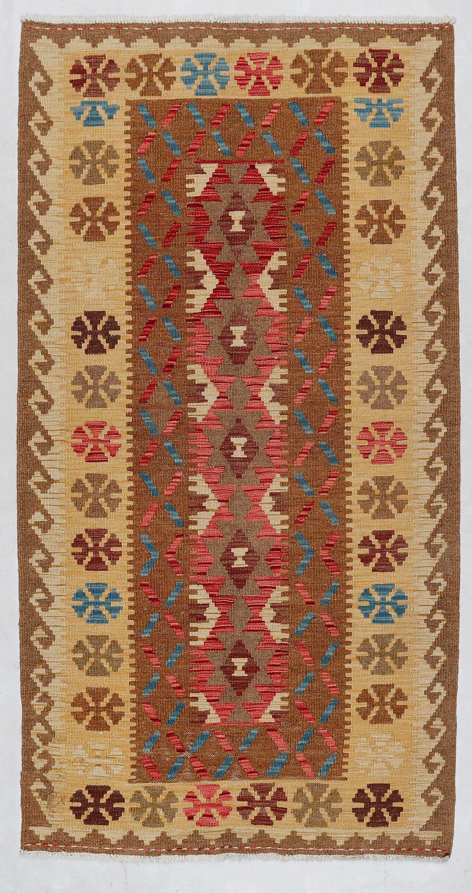 Multy Handmade Veggie Dye Kilim Rug Rectangular
