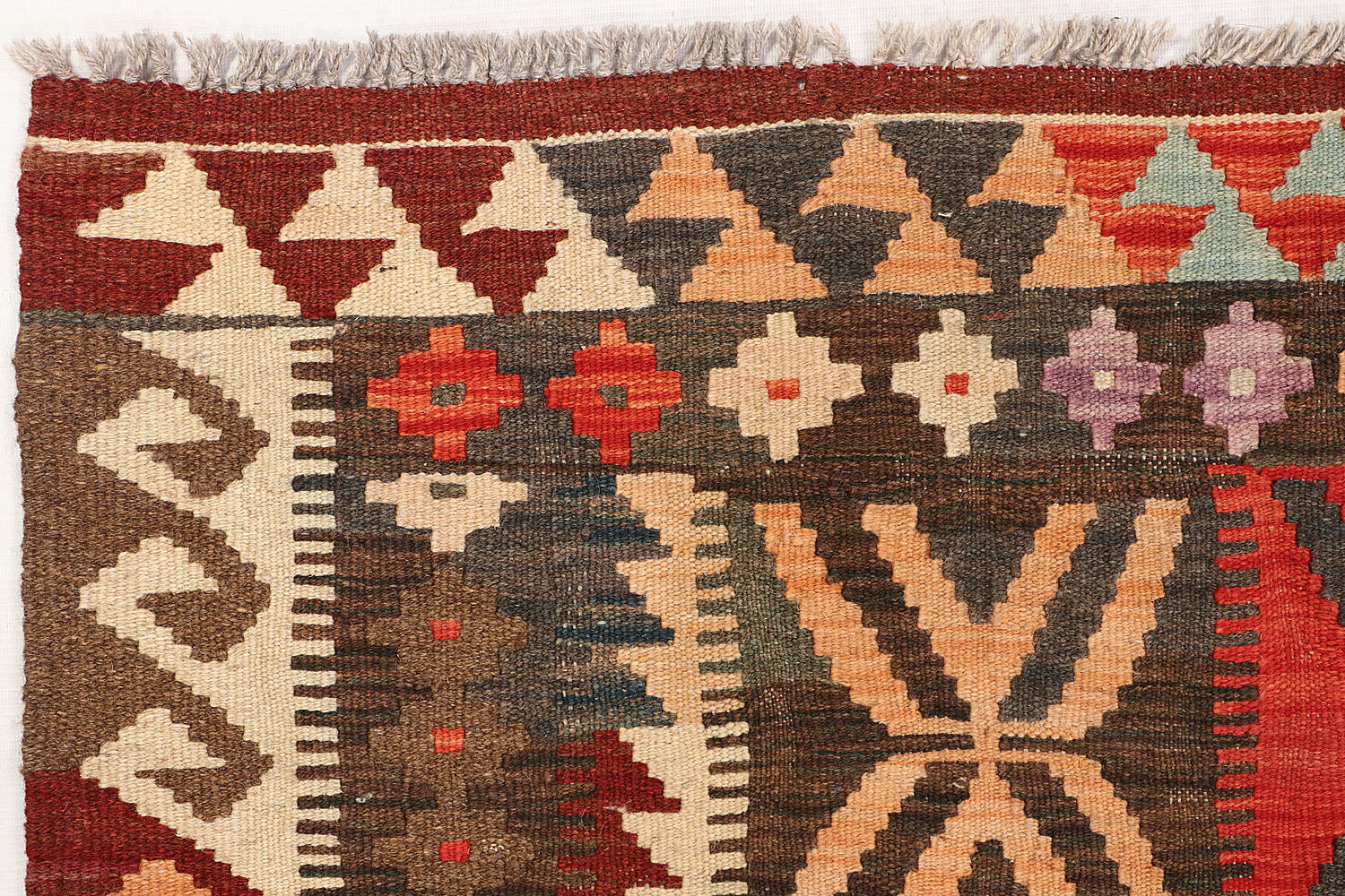 Multy Handmade Veggie Dye Kilim Rug Rectangular