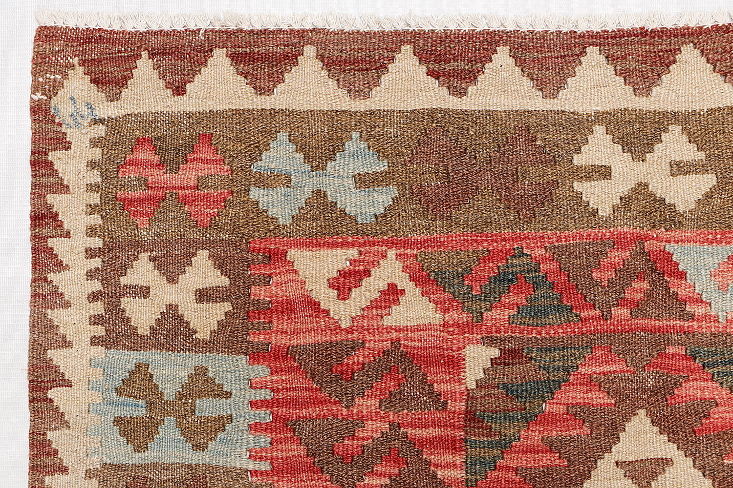 3' 3" X 6' Multy Handmade Veggie Dye Kilim Rug Rectangular