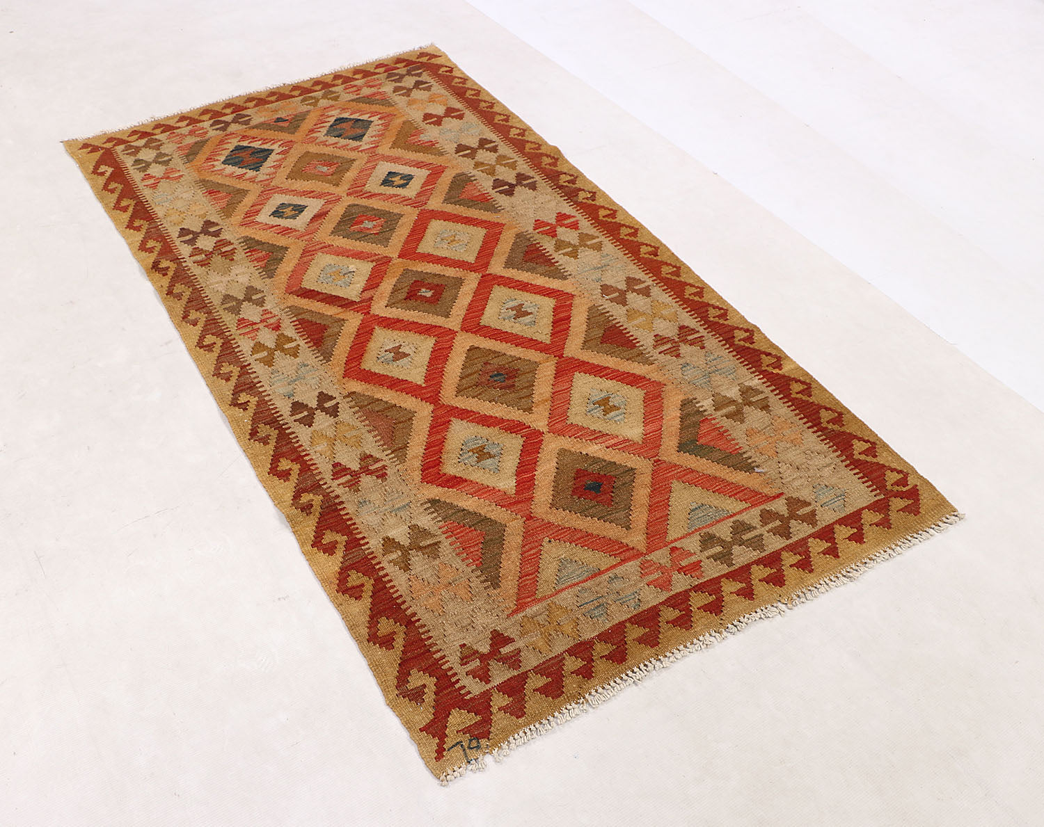 Multy Handmade Veggie Dye Kilim Rug Rectangular