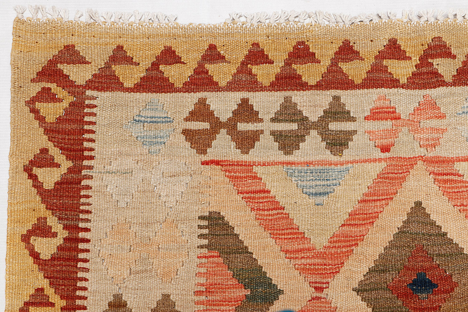 Multy Handmade Veggie Dye Kilim Rug Rectangular