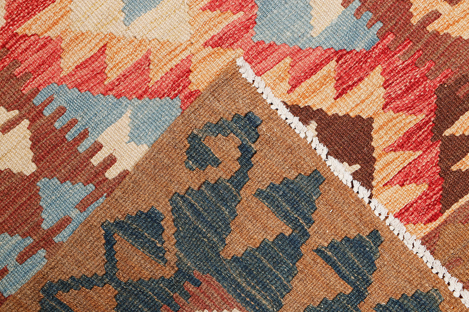 4' x 6' Multy Handmade Veggie Dye Kilim Rug Rectangular