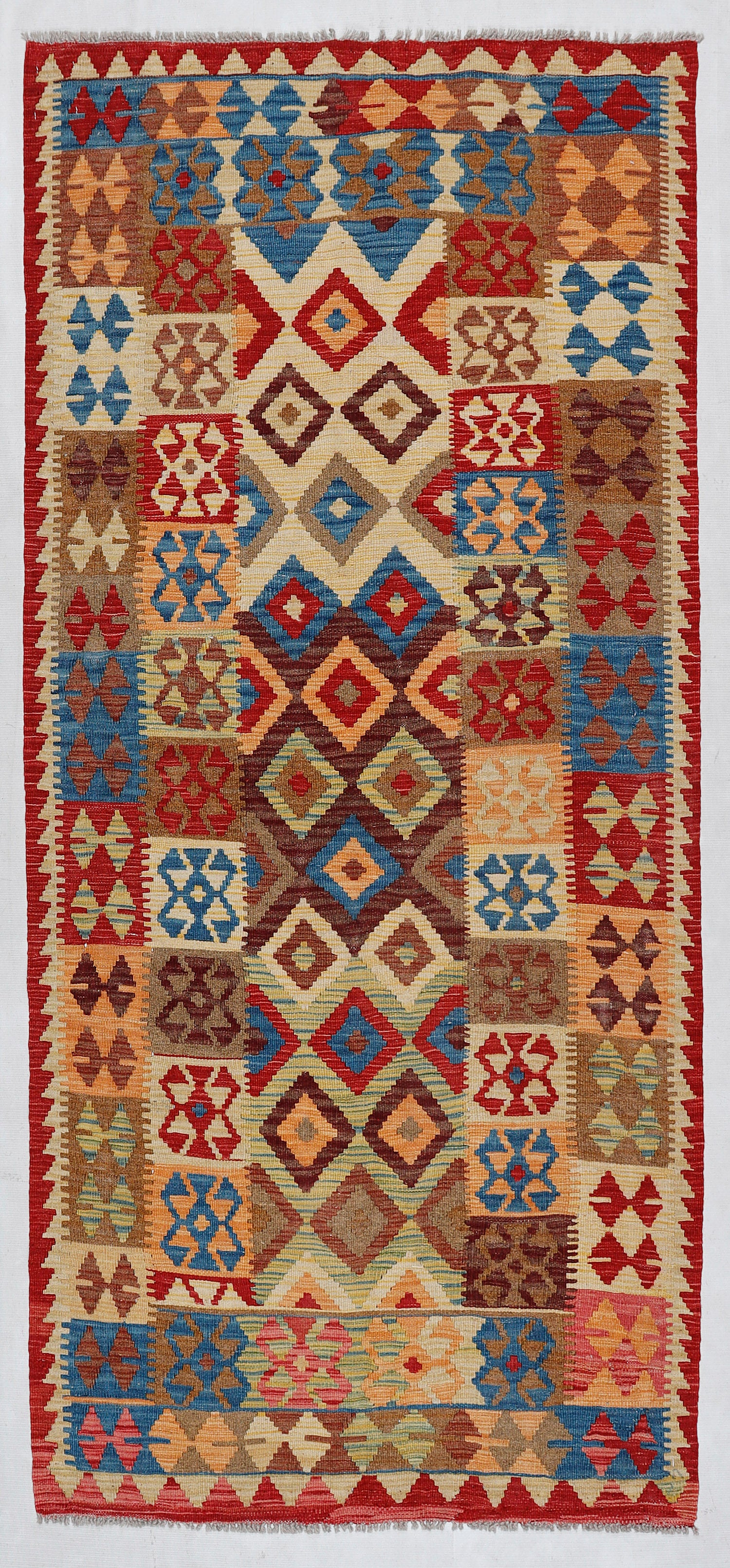 Multy Handmade Veggie Dye Kilim Rug Rectangular