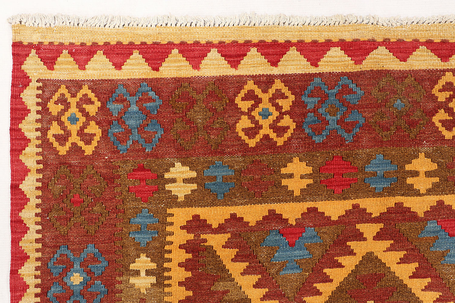 Multy Handmade Veggie Dye Kilim Rug Rectangular