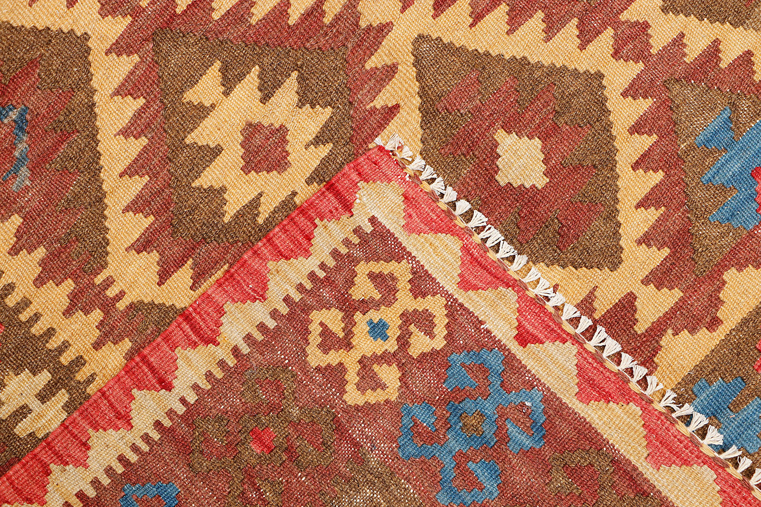 Multy Handmade Veggie Dye Kilim Rug Rectangular