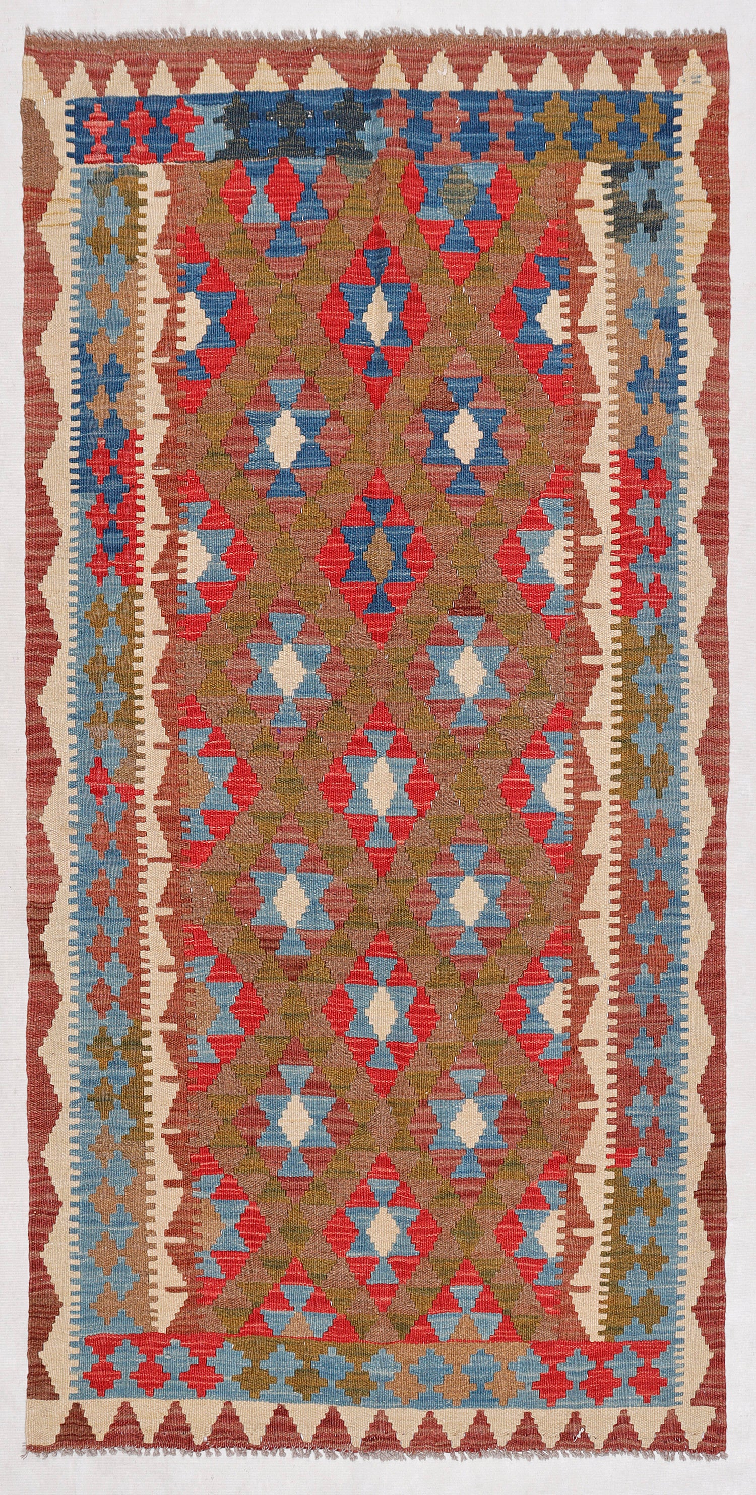 Multy Handmade Veggie Dye Kilim Rug Rectangular