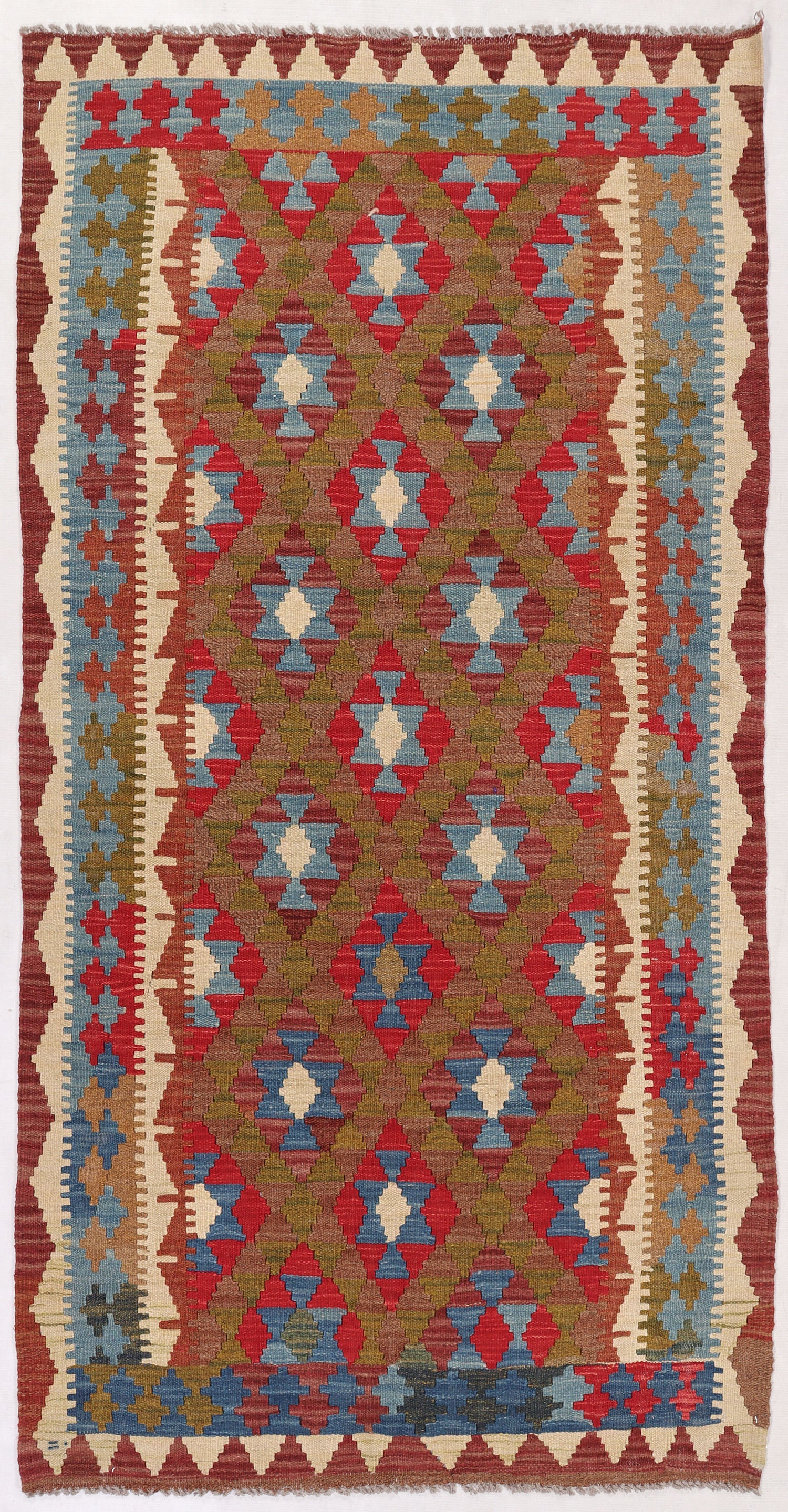 Multy Handmade Veggie Dye Kilim Rug Rectangular
