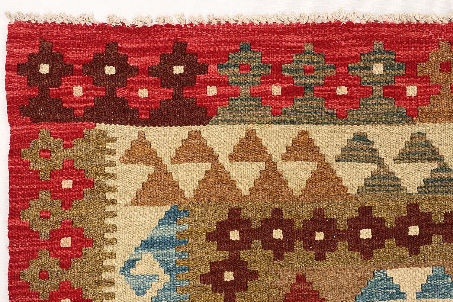 Multy Handmade Veggie Dye Kilim Rug Rectangular