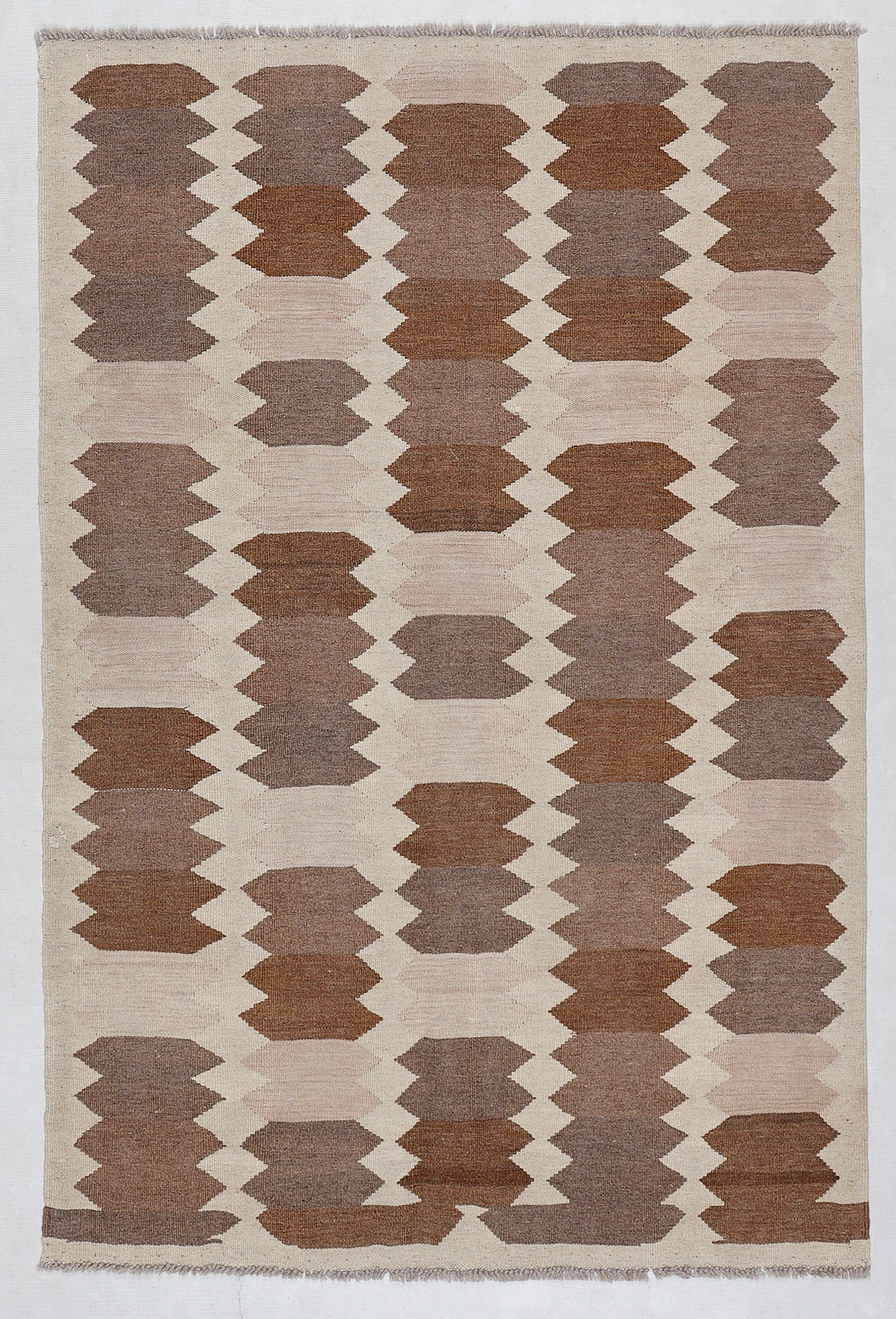 4' 6" x 6' 6 Multy Handmade Veggie Dye Kilim Rug Rectangular