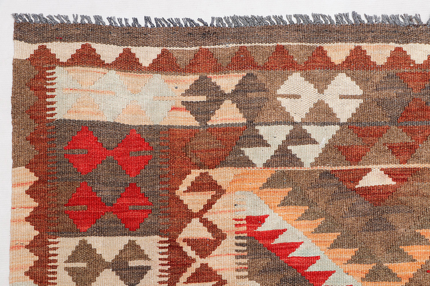 5' X 7' Multy Handmade Veggie Dye Kilim Rug Rectangular