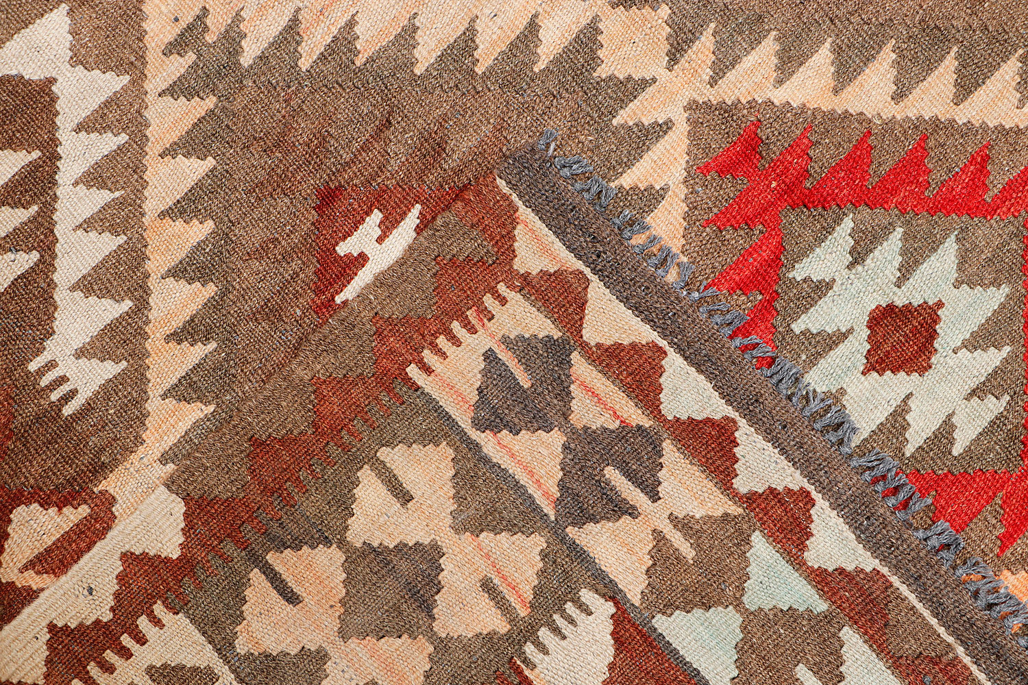 5' X 7' Multy Handmade Veggie Dye Kilim Rug Rectangular