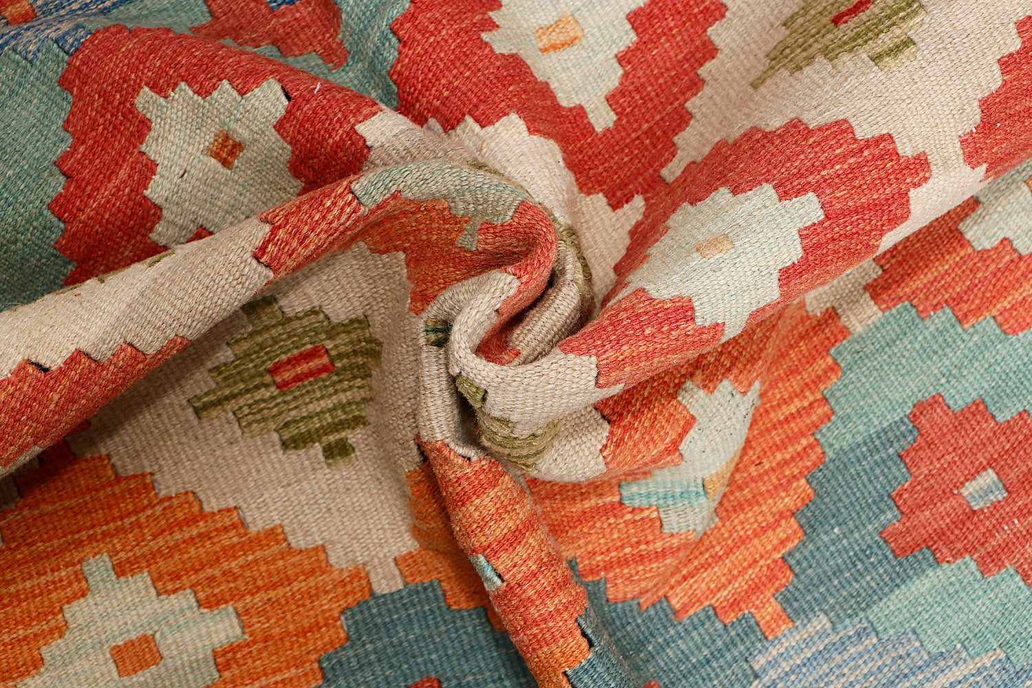4' 6" x 6' 6 Multy Handmade Veggie Dye Kilim Rug Rectangular