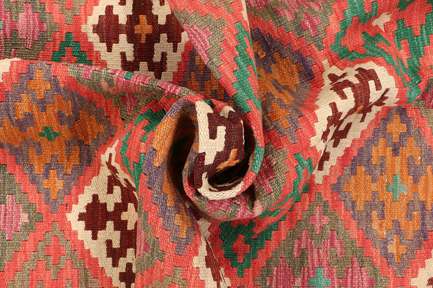 Multy Handmade Veggie Dye Kilim Rug Rectangular