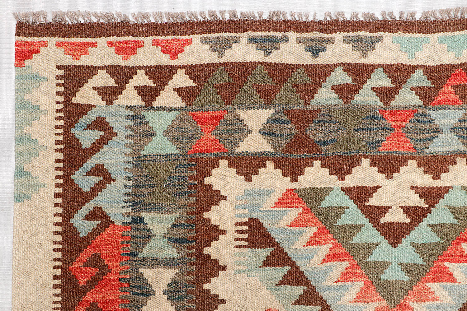 5' X 7' Multy Handmade Veggie Dye Kilim Rug Rectangular
