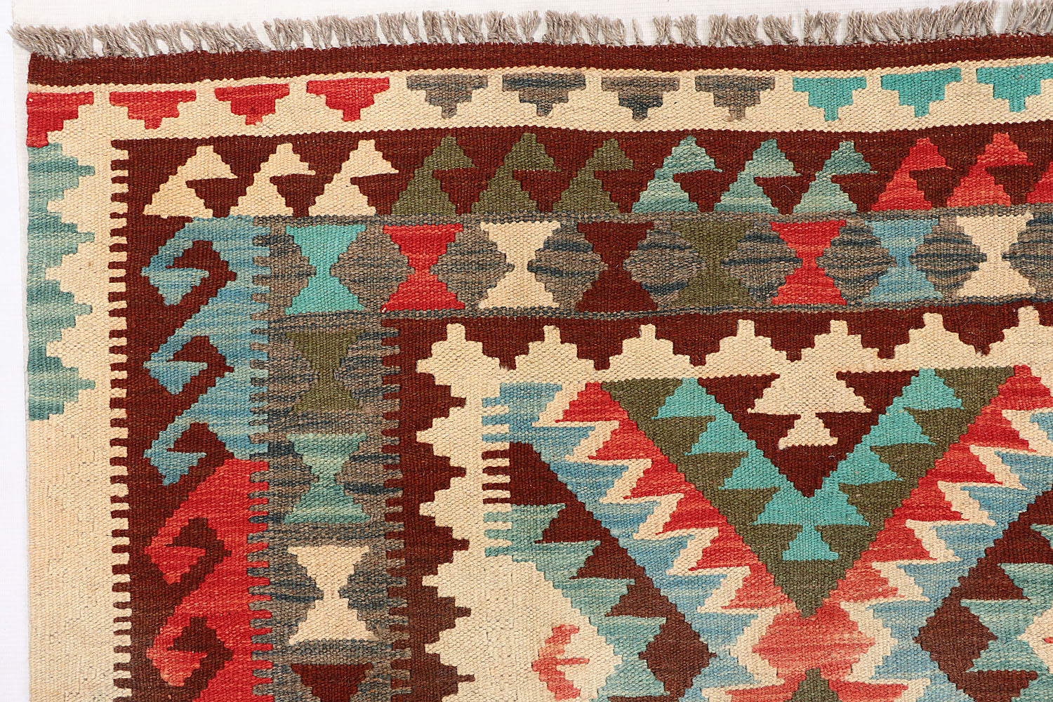 5' X 7' Multy Handmade Veggie Dye Kilim Rug Rectangular