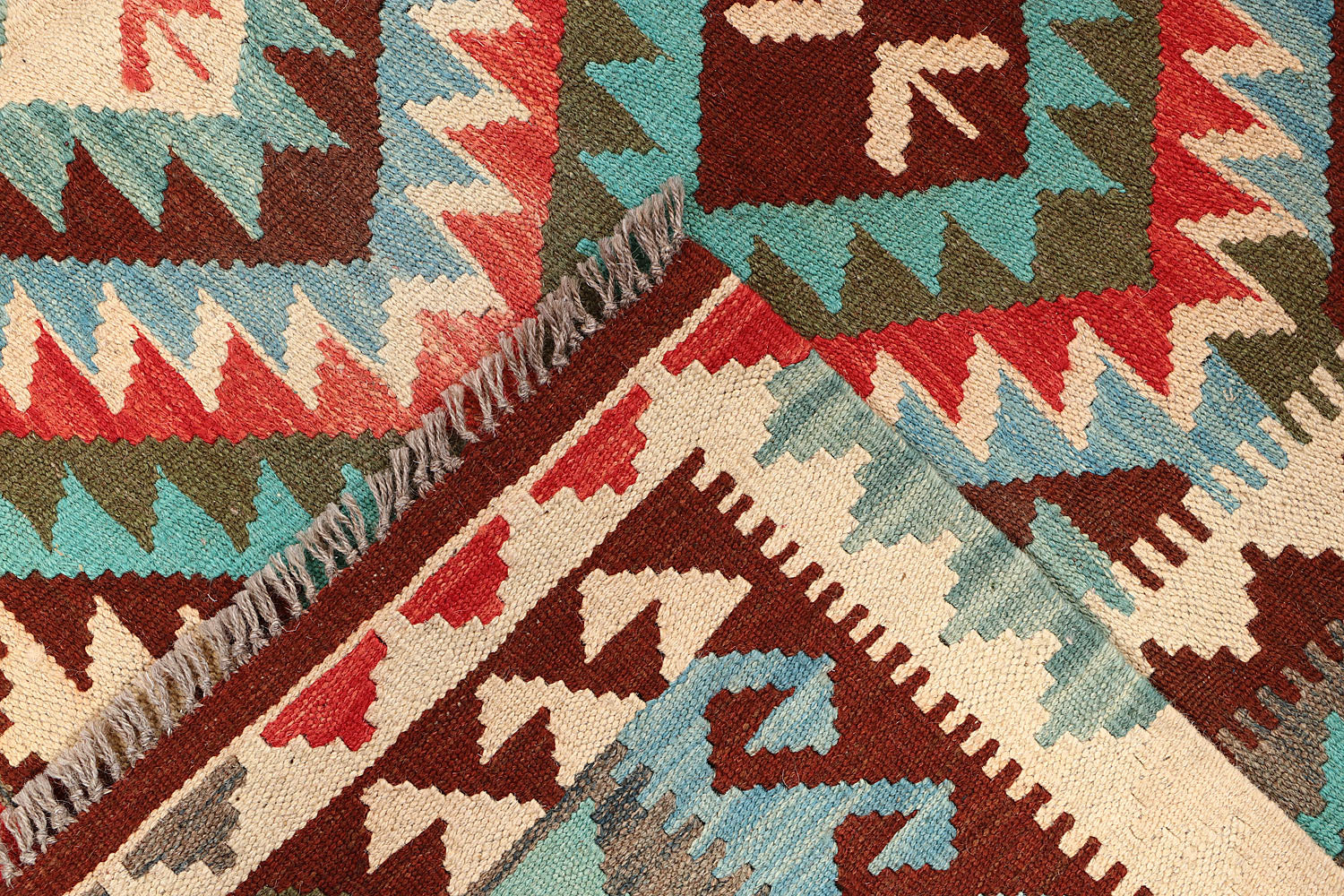 5' X 7' Multy Handmade Veggie Dye Kilim Rug Rectangular