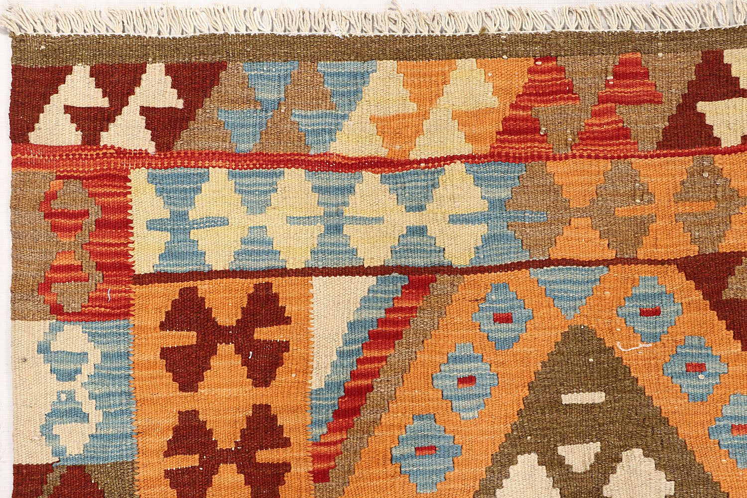 Multy Handmade Veggie Dye Kilim Rug Rectangular