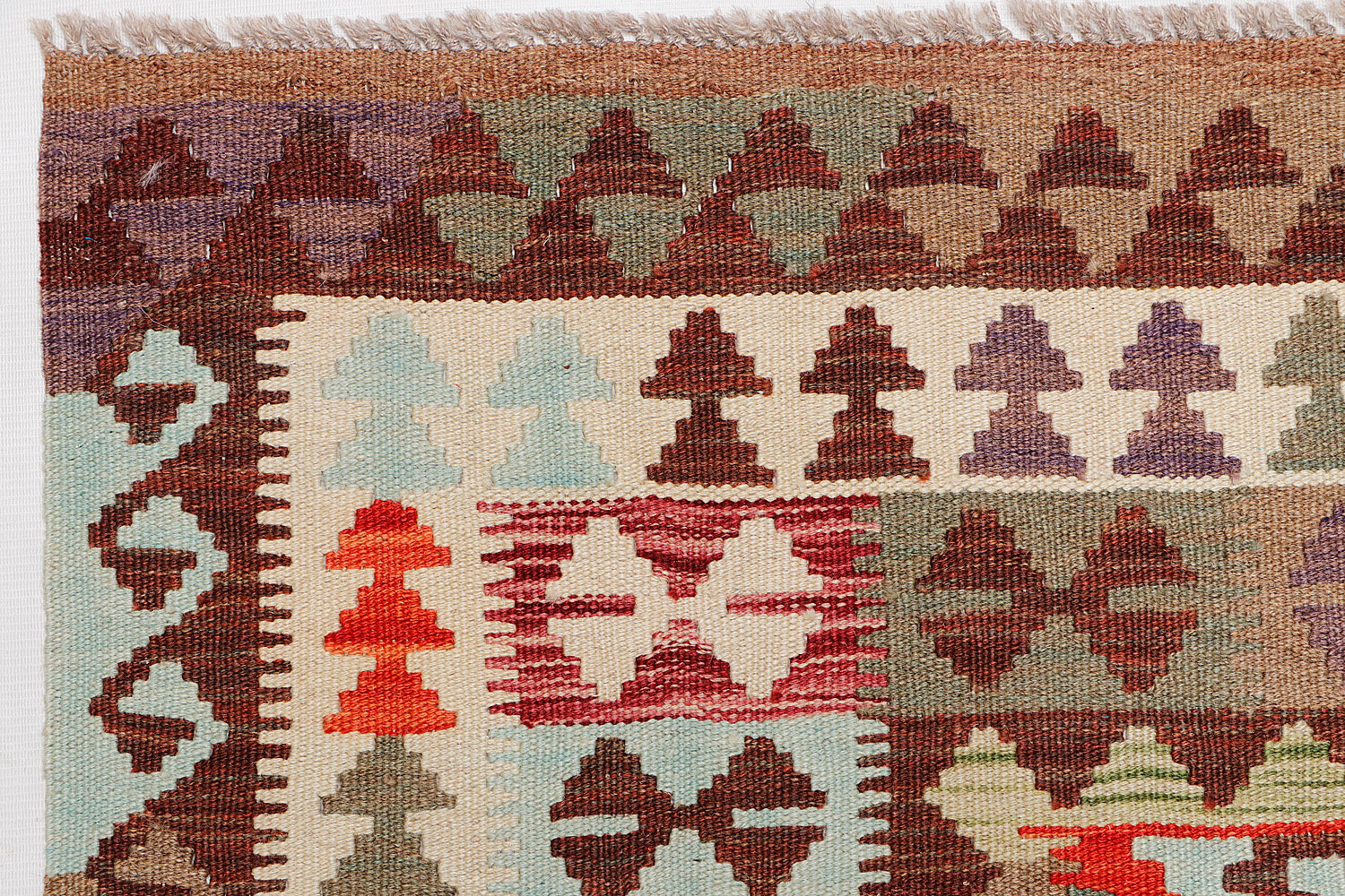 Multy Handmade Veggie Dye Kilim Rug Rectangular