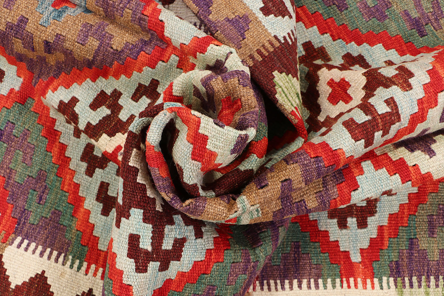 Multy Handmade Veggie Dye Kilim Rug Rectangular