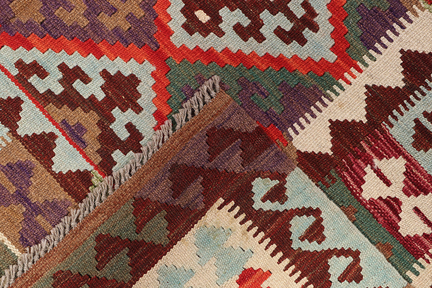 Multy Handmade Veggie Dye Kilim Rug Rectangular