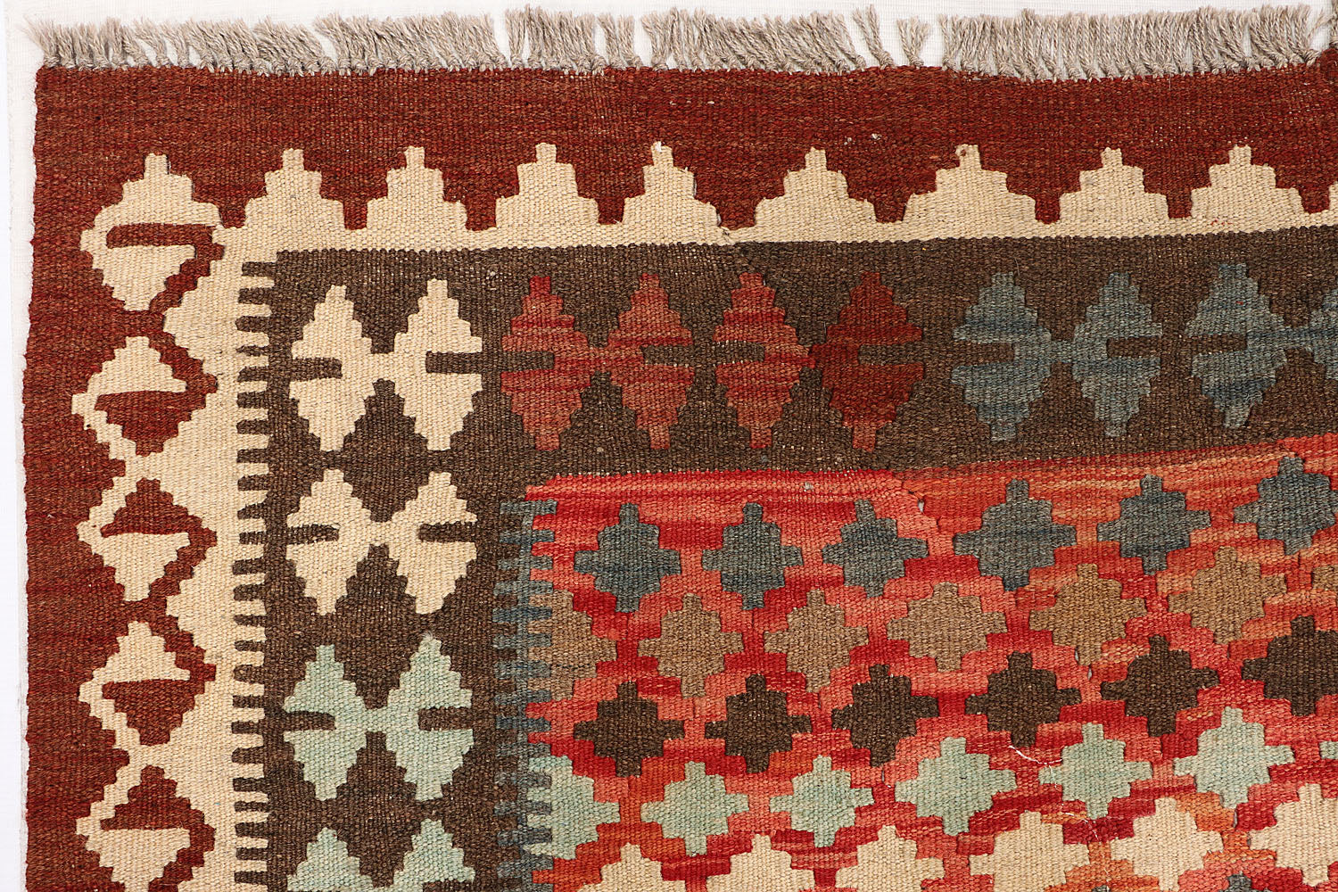 Multy Handmade Veggie Dye Kilim Rug Rectangular