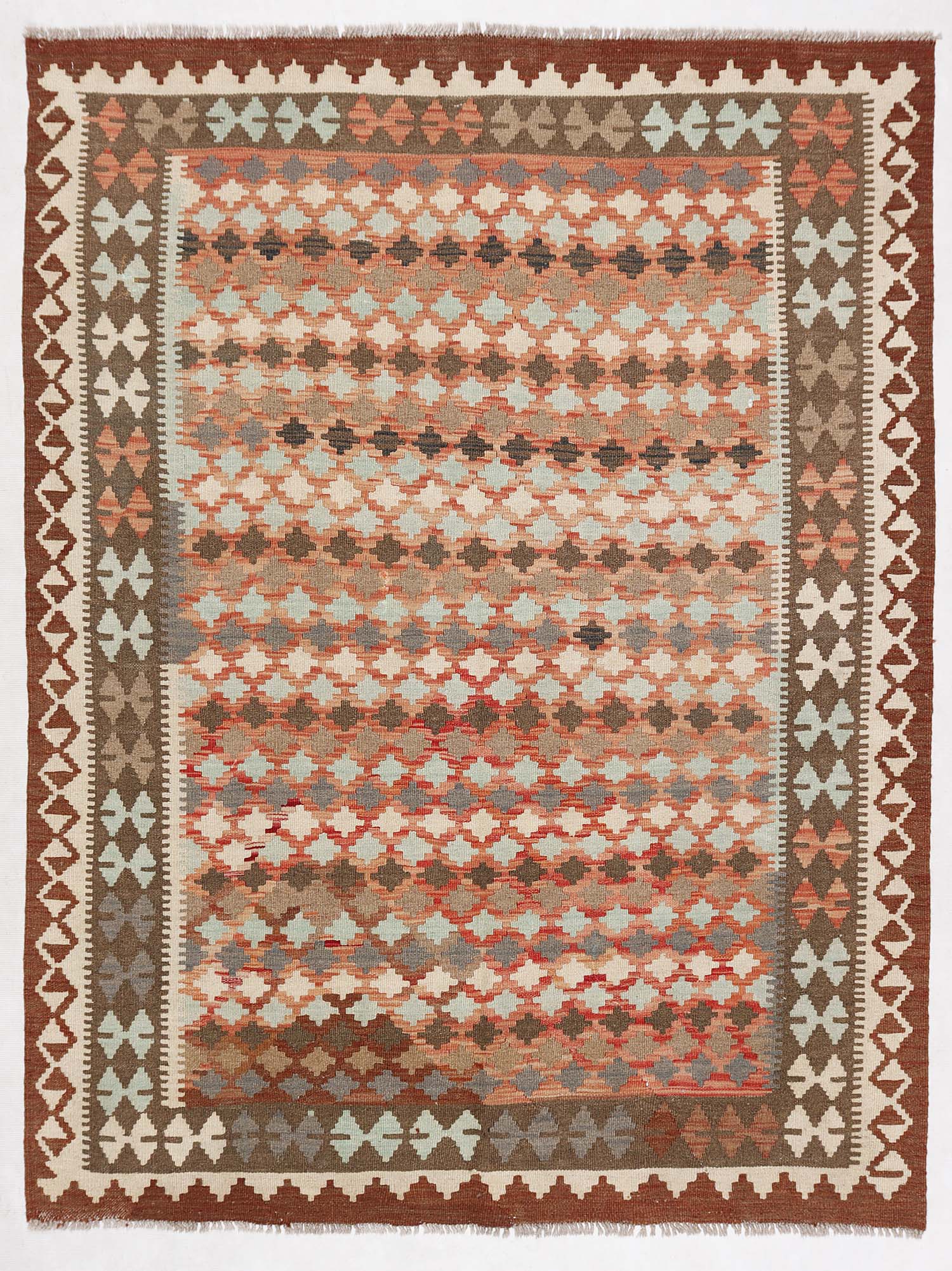 Multy Handmade Veggie Dye Kilim Rug Rectangular
