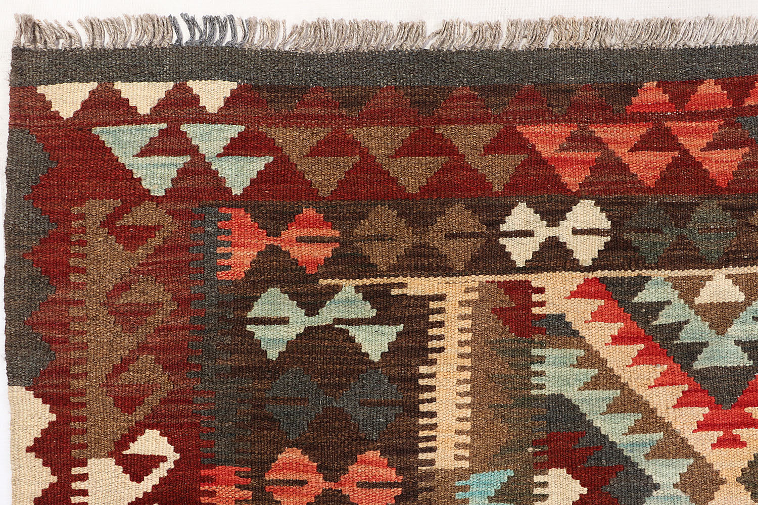 Multy Handmade Veggie Dye Kilim Rug Rectangular