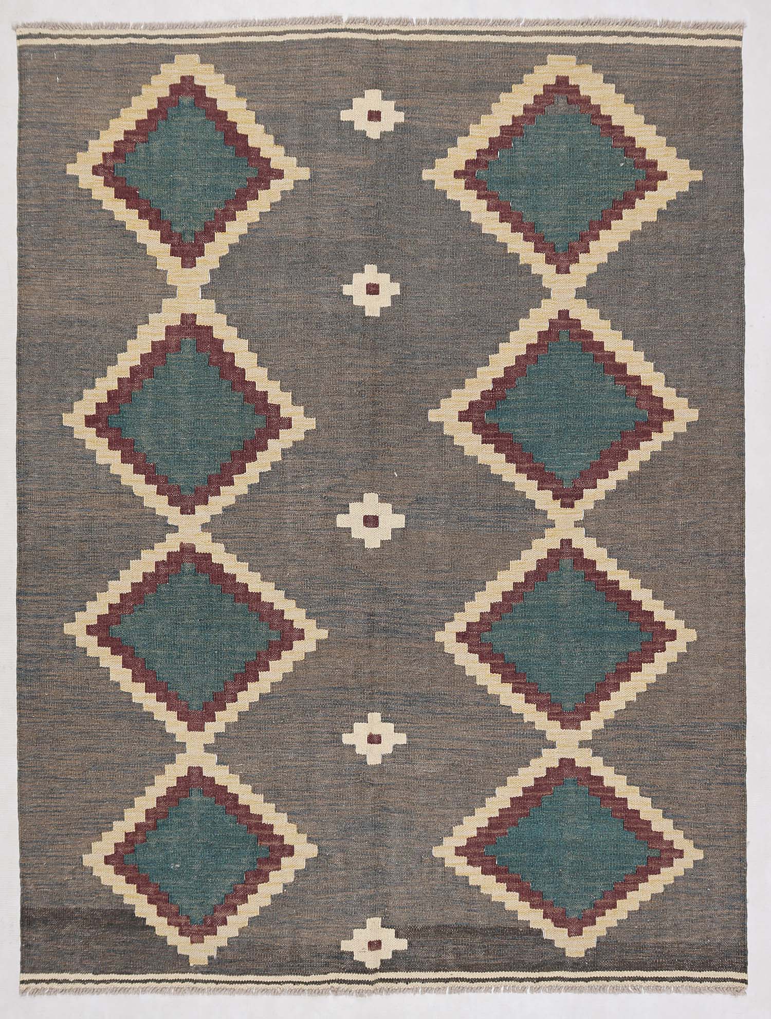 Multy Handmade Veggie Dye Kilim Rug Rectangular