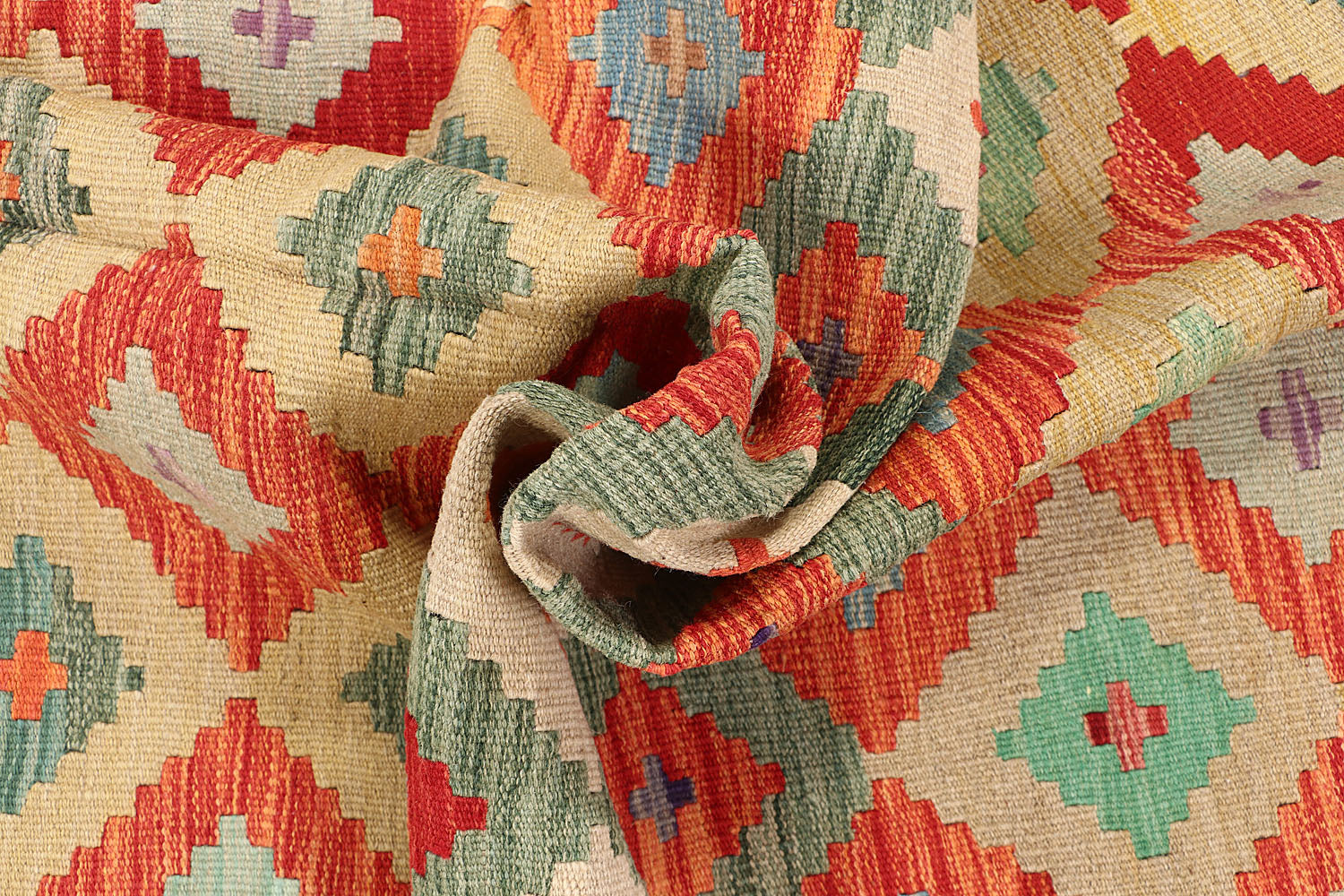 4' 6" x 6' 6 Multy Handmade Veggie Dye Kilim Rug Rectangular