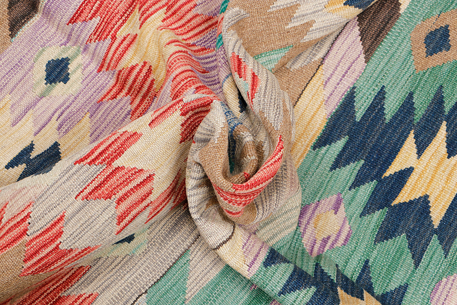 Multy Handmade Veggie Dye Kilim Rug Rectangular
