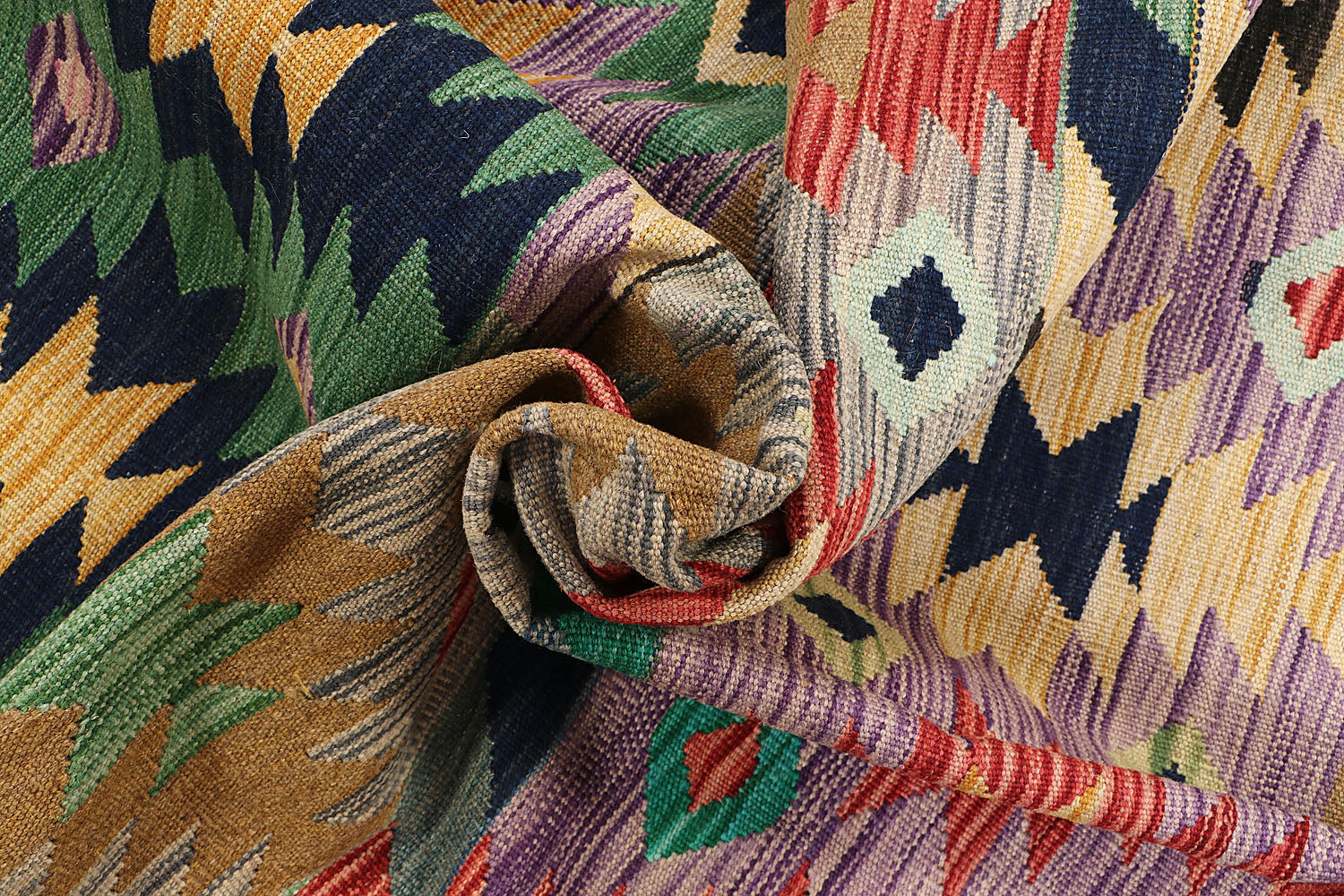 Multy Handmade Veggie Dye Kilim Rug Rectangular