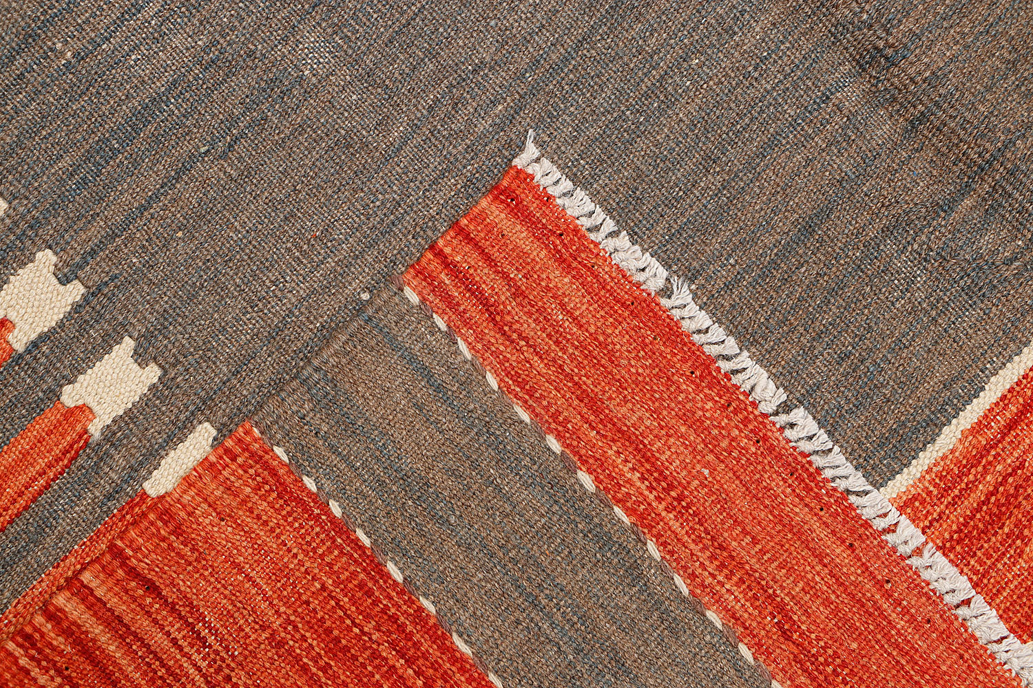 4' 6" x 6' 6 Multy Handmade Veggie Dye Kilim Rug Rectangular