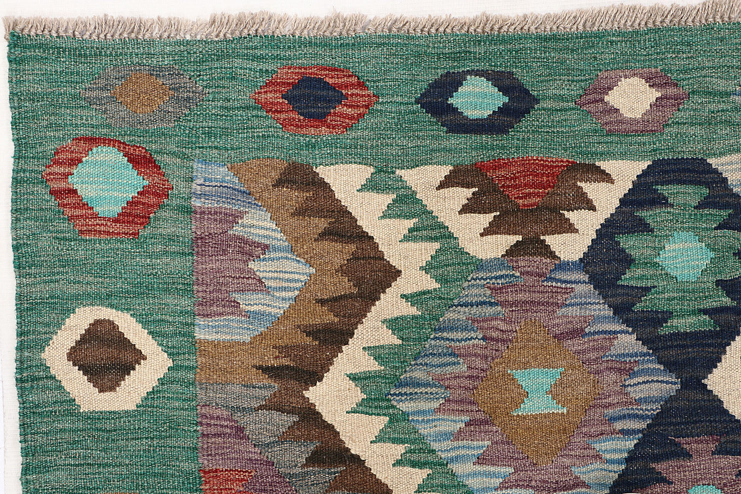Multy Handmade Veggie Dye Kilim Rug Rectangular
