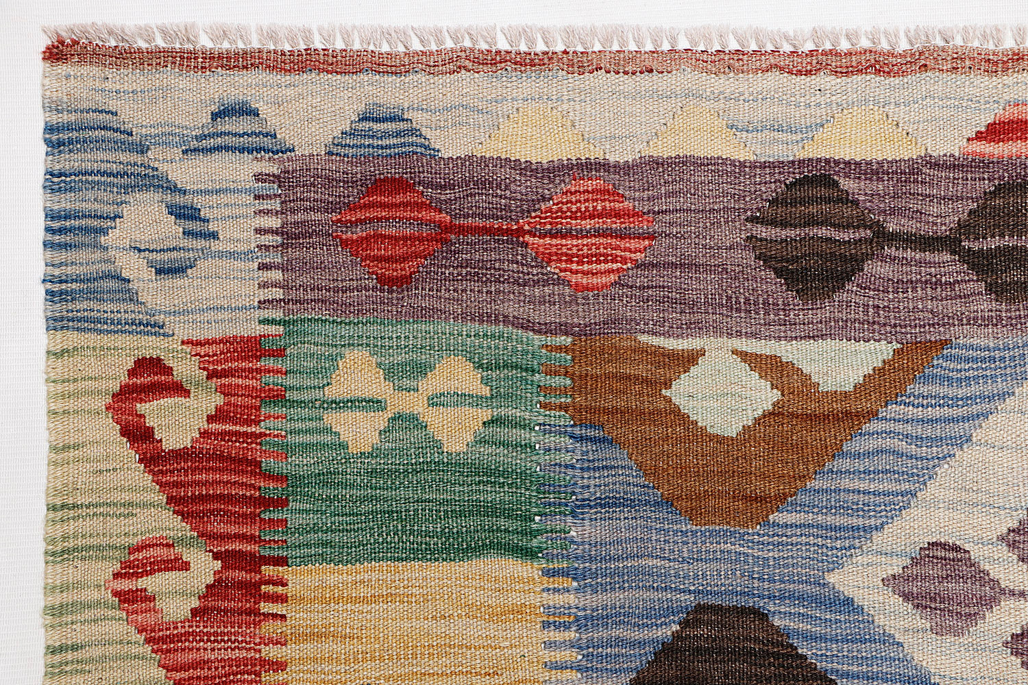 Multy Handmade Veggie Dye Kilim Rug Rectangular