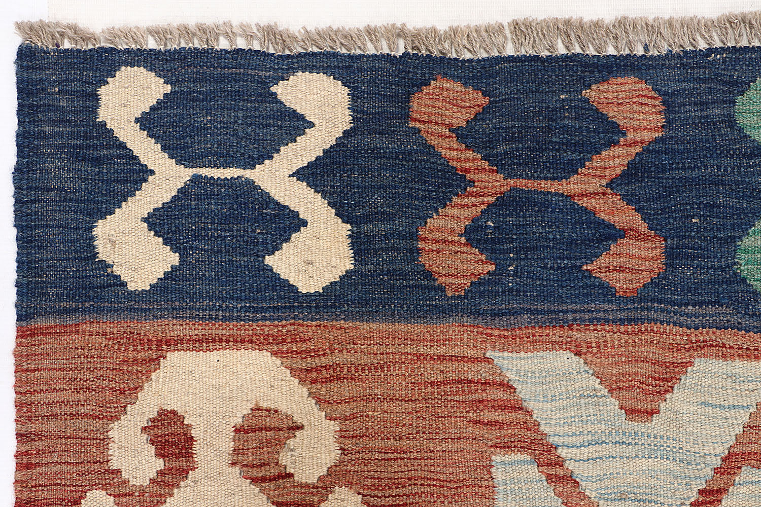 4' 6" x 6' 6 Multy Handmade Veggie Dye Kilim Rug Rectangular