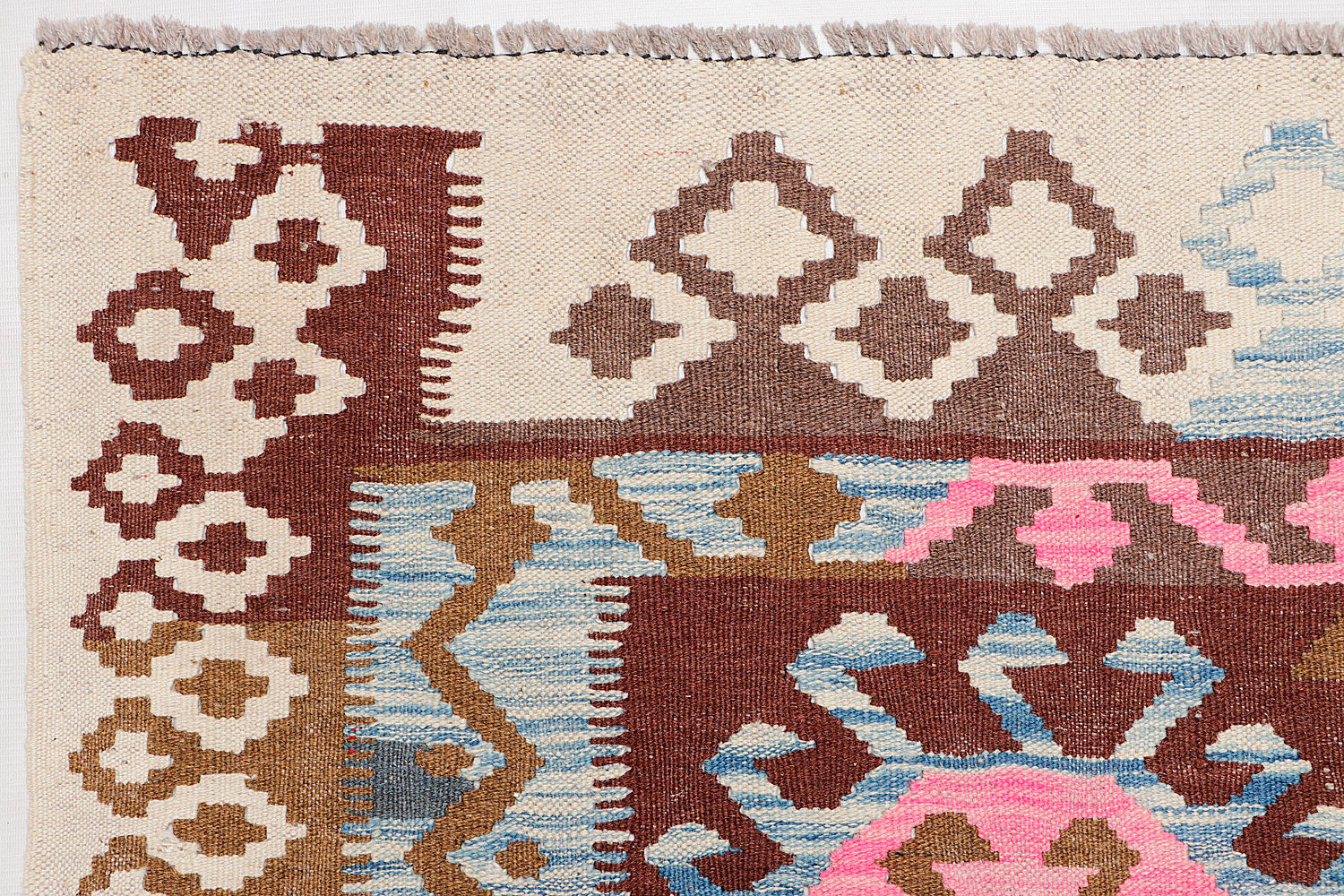 Multy Handmade Veggie Dye Kilim Rug Rectangular