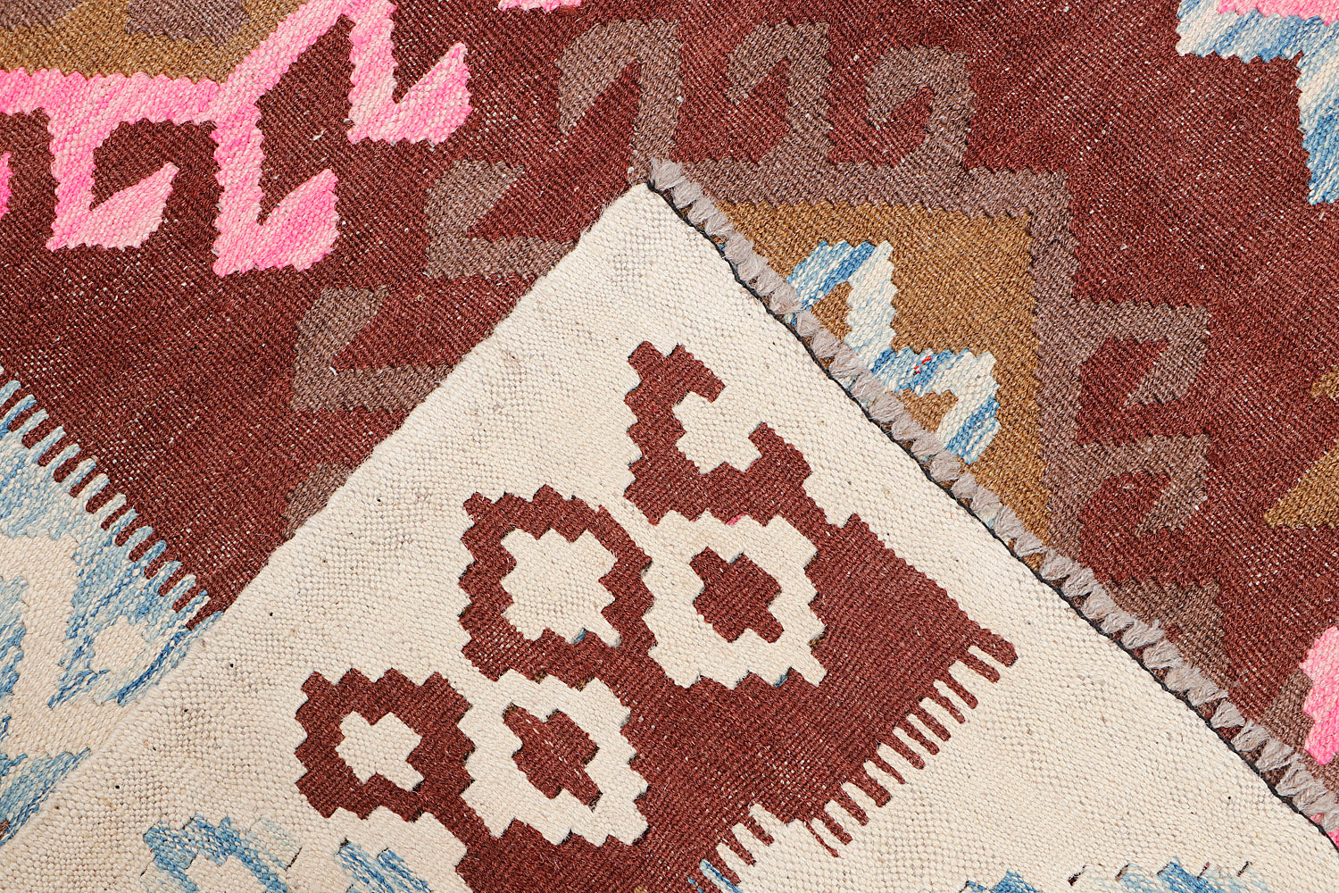 Multy Handmade Veggie Dye Kilim Rug Rectangular