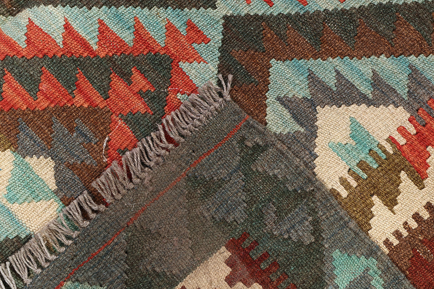 Multy Handmade Veggie Dye Kilim Rug Rectangular