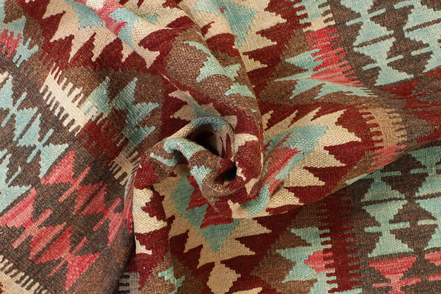 4' 6" x 6' 6 Multy Handmade Veggie Dye Kilim Rug Rectangular