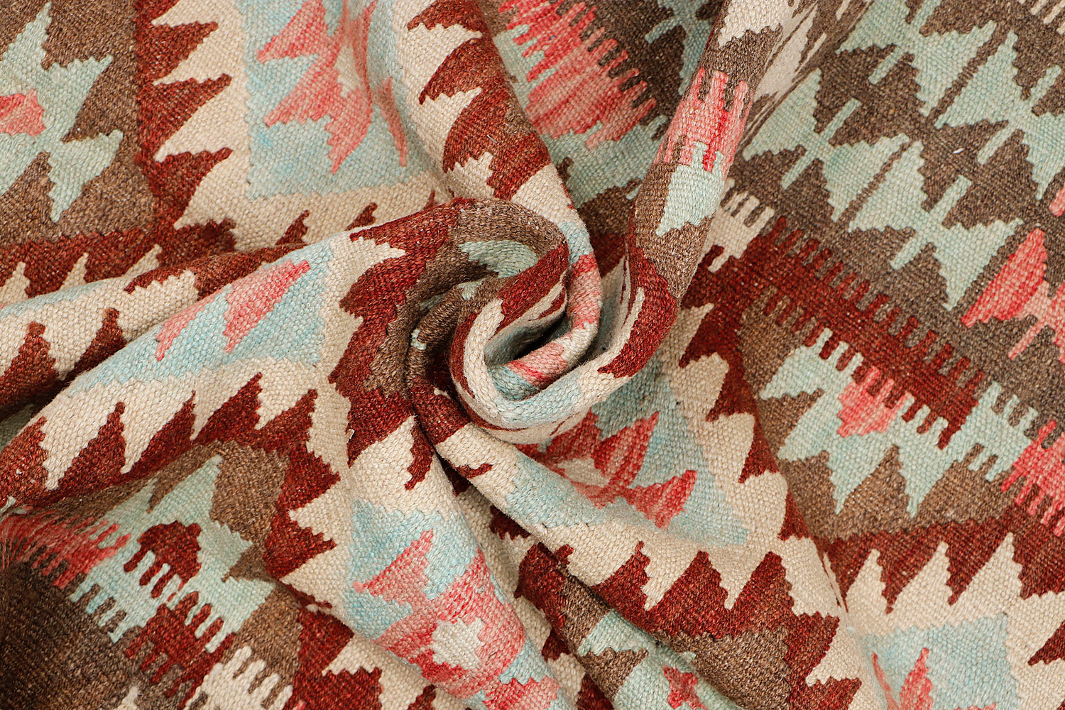 4' 6" x 6' 6 Multy Handmade Veggie Dye Kilim Rug Rectangular