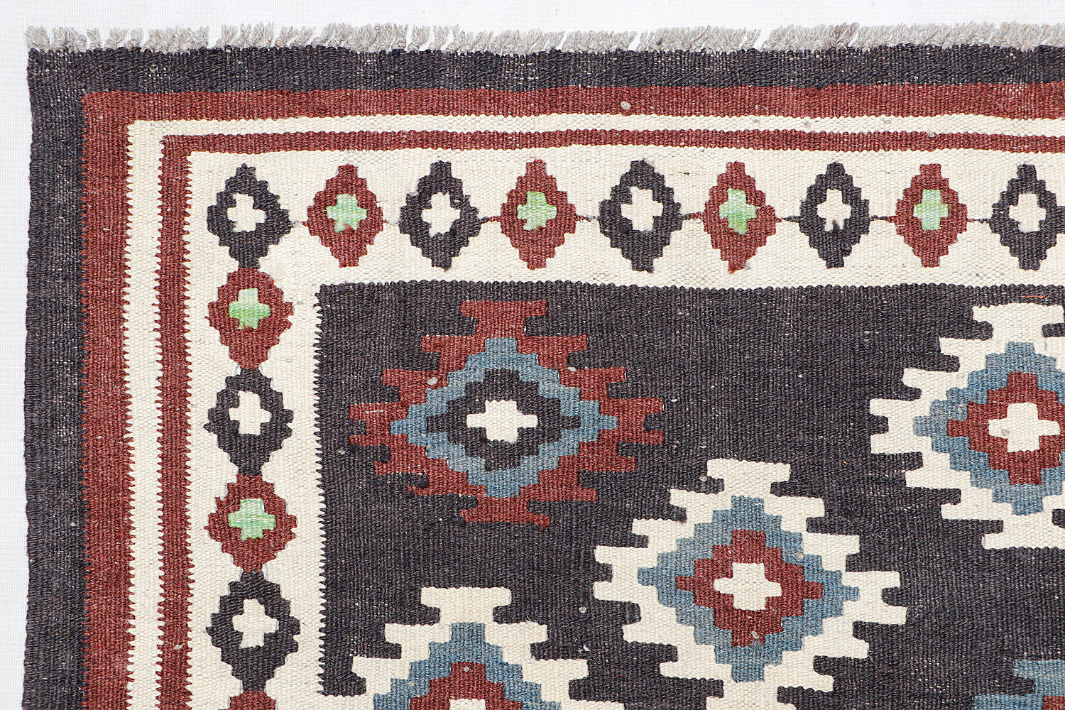 5' X 7' Multy Handmade Veggie Dye Kilim Rug Rectangular