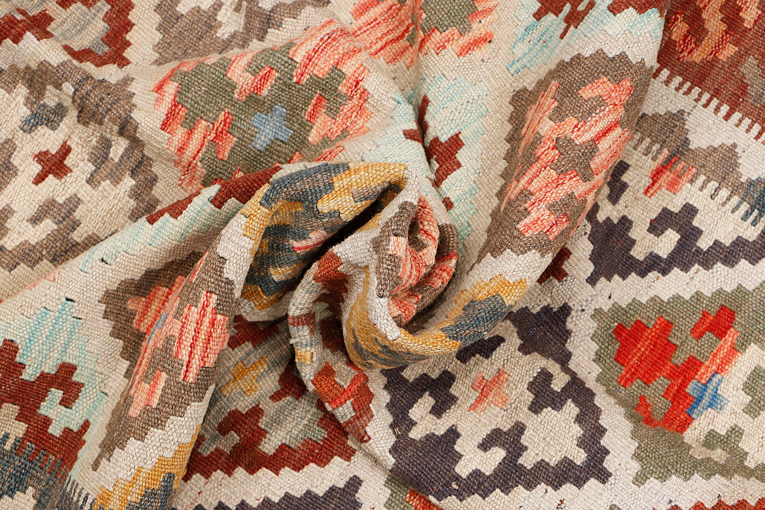 5' X 7' Multy Handmade Veggie Dye Kilim Rug Rectangular