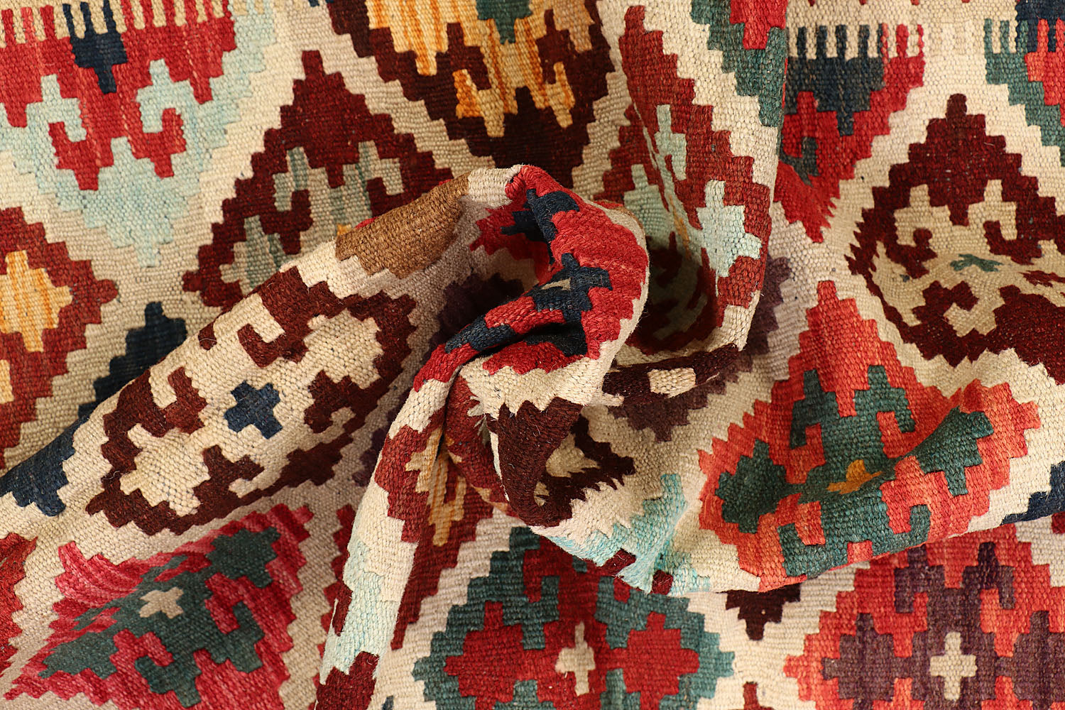 5' X 7' Multy Handmade Veggie Dye Kilim Rug Rectangular