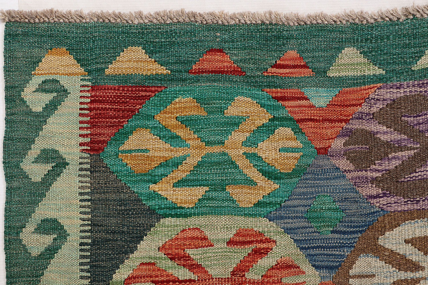 Multy Handmade Veggie Dye Kilim Rug Rectangular