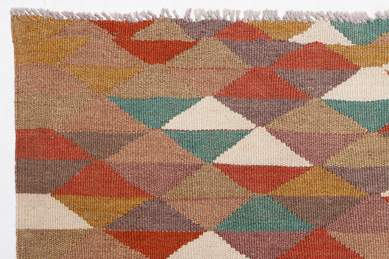 5' 6" X 8' Multy Handmade Veggie Dye Kilim Rug Rectangular
