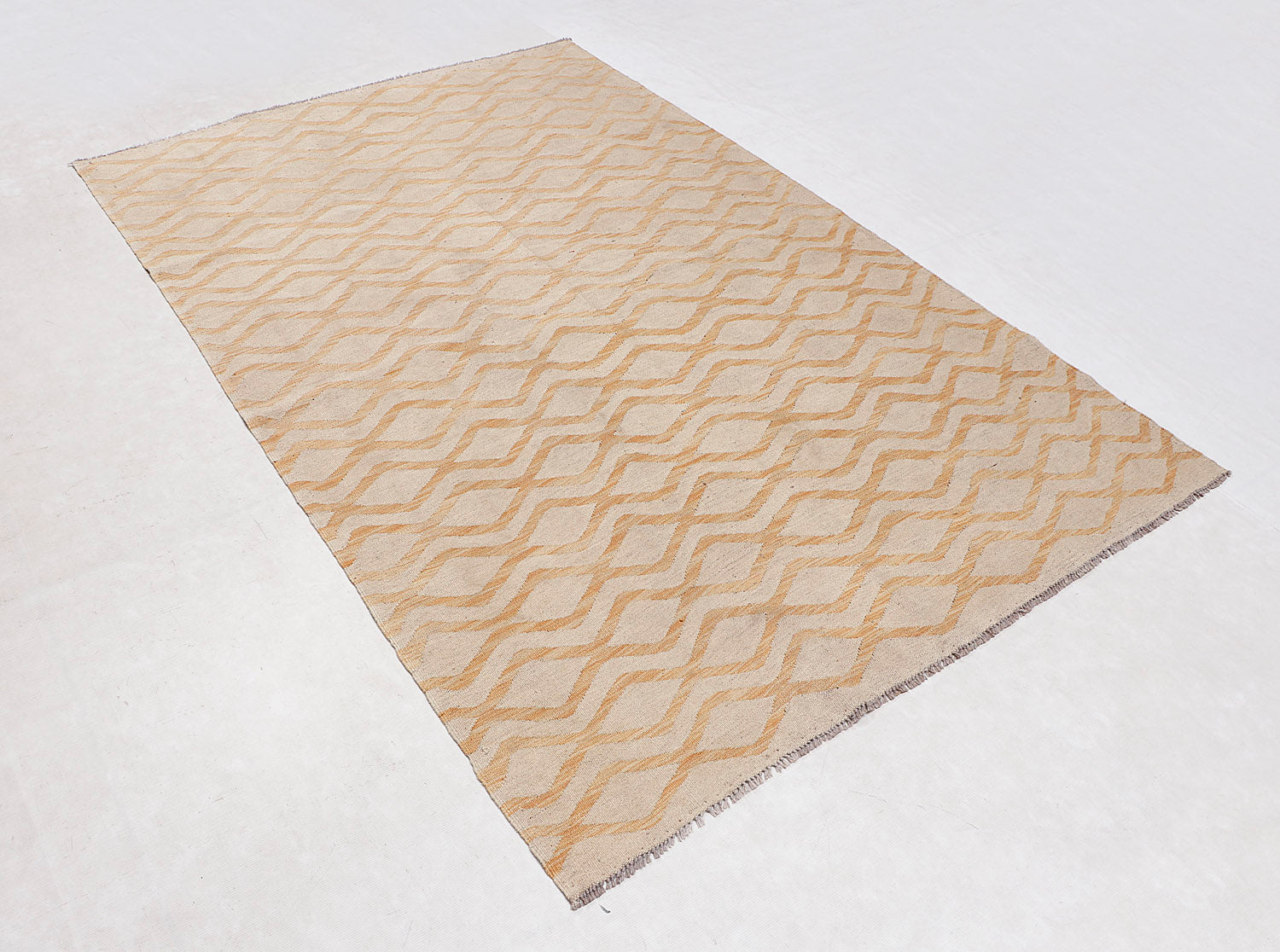 5' 6" X 8' Multy Handmade Veggie Dye Kilim Rug Rectangular