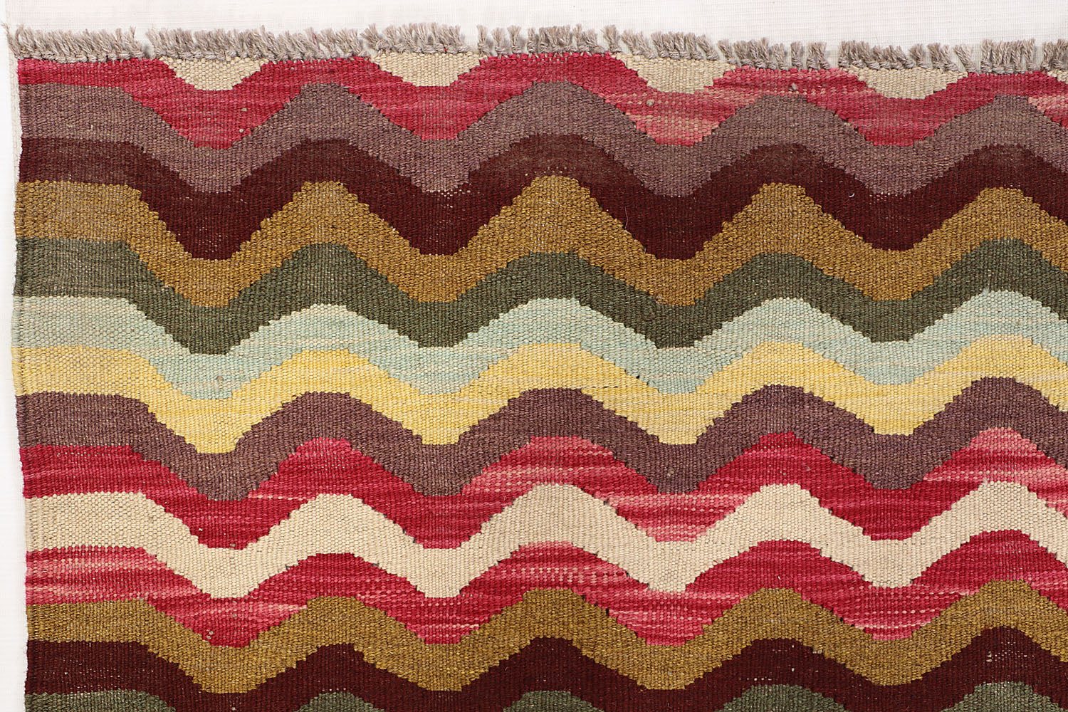 5' 6" X 8' Multy Handmade Veggie Dye Kilim Rug Rectangular